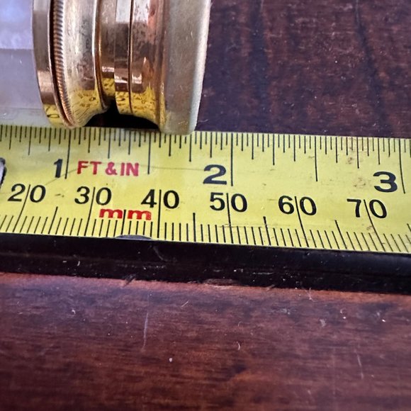 Antique Opera Glasses Gold & Mother-Of-Pearl, Embossed Satin Case Circa 1880-191 - Picture 15 of 16